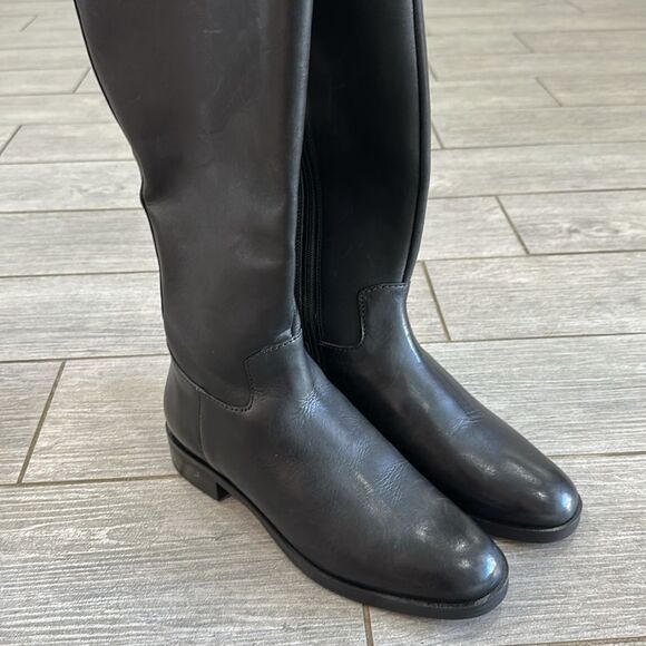 Jack Rogers Adaline Black Leather Riding Boots New! - Picture 13 of 14